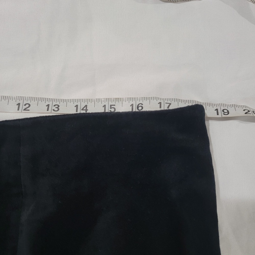 Boden Womens Velvet Skirt Size 12 Black Whimsigoth Y2K Preppy Flare Minimalist - Picture 5 of 7